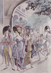 En el Palacio Real, Las Galerías de Madera